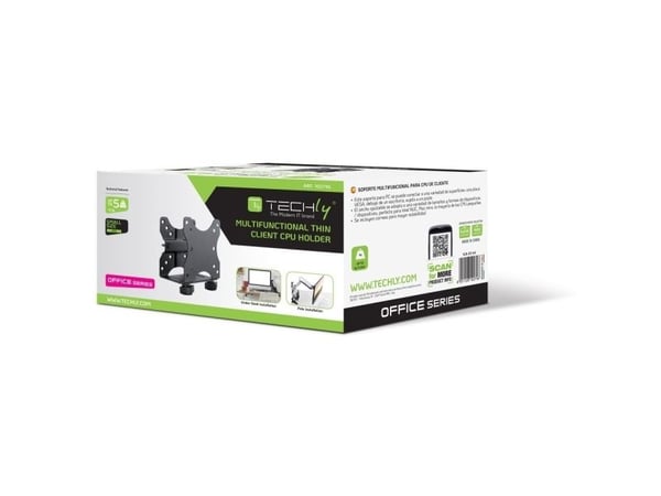 Techly ICA-CS 64, 5 kg, 75 x 75 mm, 100 x 100 mm, Svart