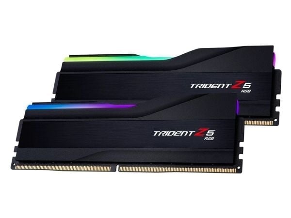 G.Skill Trident Z5 RGB - DDR5 - sett - 48 GB: 2 x 24 GB - DIMM 288-pin - 8000 MHz / PC5-64000 - CL40 - 1.35 V - ikke-bufret - on-die ECC - matt svart