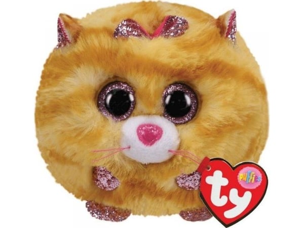 TY PUFFIES Tabhita-maskot - gul katt 42507