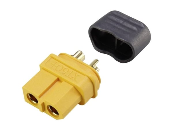 Reely RE-6702318 batterihylse XT60 forgylt 1 stk Reely RE-6702318 batterihylse XT60 forgylt 1 stk