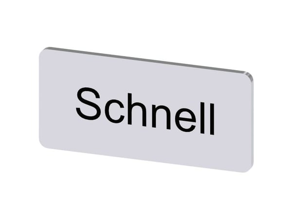Siemens 3SU1900-0AC81-0AM0 betegnelse-/merkesjilt, 10 stk