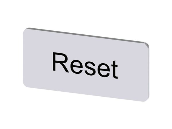 Siemens 3SU1900-0AC81-0DU0 3SU19000AC810DU0 Betegnelsesskilt sølv 10 stk