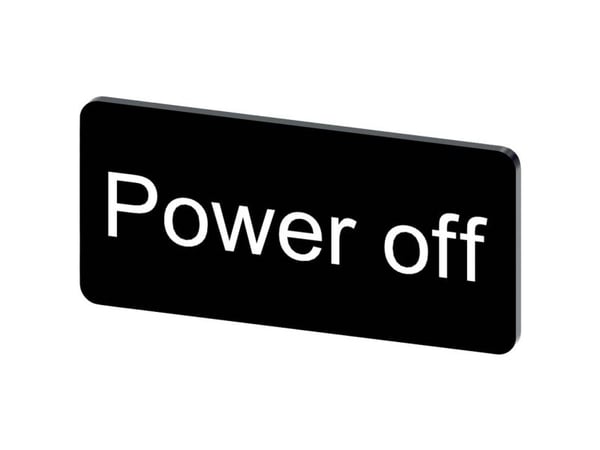 Siemens 3SU1900-0AC16-0DF0 benevningsskilt 10 stk