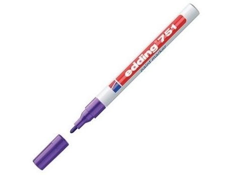 Paintmarker, Edding 751, 1-2 mm, lilla, pakke a 10 stk