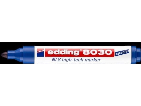 edding 8030 NLS high-tech - Markering - permanent - blå - 1.5-3 mm