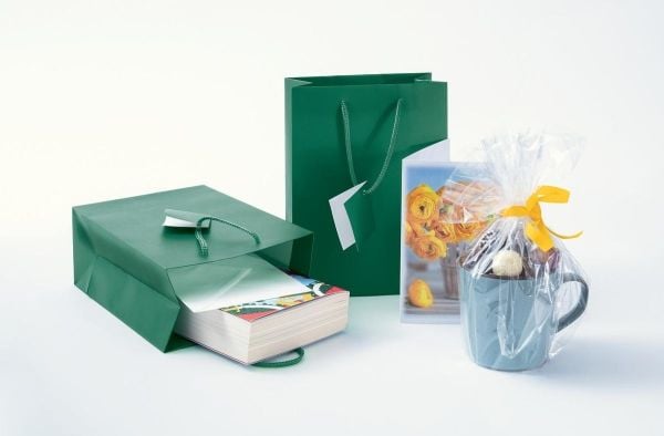 Sigel GT501, Gavepapirbag, Grønn, Monokromatisk, Papir, Matt, 157 g/m²