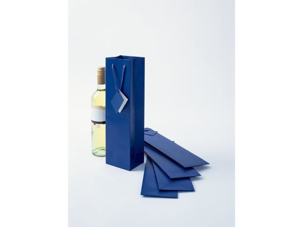 Sigel GT505, Gavepapirbag, Blå, Monokromatisk, Papir, Matt, 157 g/m²