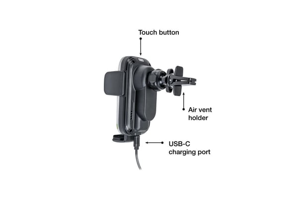 Verbatim FWC-03 - Trådløs ladeholder for bil - pro, Qi - 15 watt - 3 A