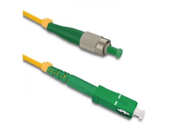 Qoltec Simplex - Koblingskabel - FC/APC-enkeltmodus (hann) til SC/APC-enkeltmodus (hann) - 5 m - fiberoptisk - simpleks - 9 / 125 micron - G.652D -...