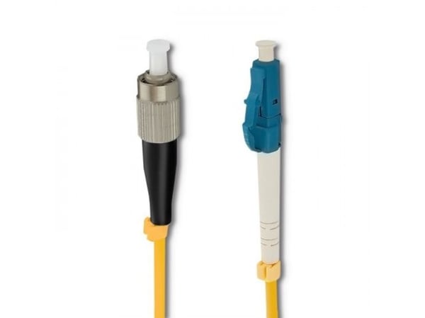 Qoltec Simplex - Koblingskabel - FC/UPC-enkeltmodus (hann) til LC/UPC-enkeltmodus (hann) - 20 m - fiberoptisk - simpleks - 9 / 125 micron - G.652D ...