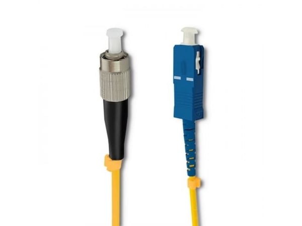Qoltec Simplex - Koblingskabel - FC/UPC-enkeltmodus (hann) til SC/UPC-enkeltmodus (hann) - 3 m - 3 mm - fiberoptisk - simpleks - 9 / 125 micron - G...