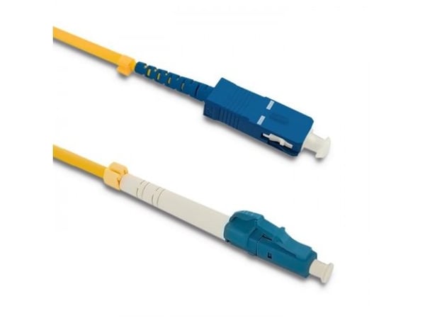 Qoltec - Koblingskabel - LC/UPC-enkeltmodus (hann) til SC/UPC-enkeltmodus (hann) - 5 m - fiberoptisk - simpleks - 9 / 125 micron - G.652D - halogenfri