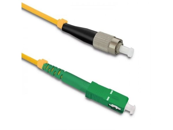 Qoltec Simplex - Koblingskabel - SC/APC (hann) til FC/UPC (hann) - 50 m - fiberoptisk - simpleks - 9 / 125 micron - G.652D - halogenfri