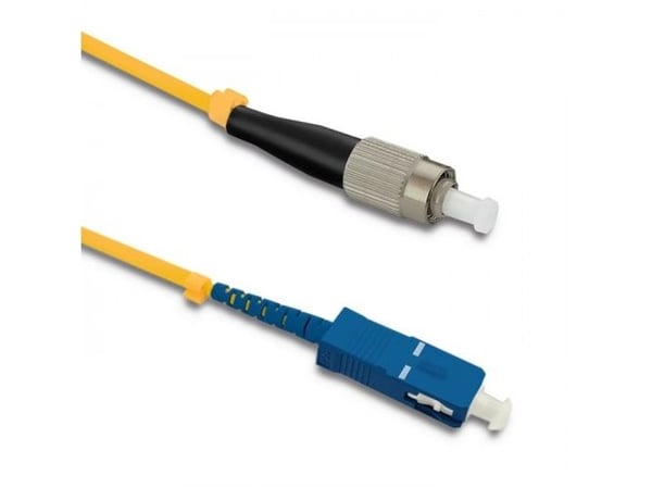 Qoltec - Patchkabel - FC/UPC enkelttilstand (han) til SC/UPC enkelttilstand (han) - 50 m. - fiberoptik - simplex - 9 / 125 micron - G.652D - haloge...