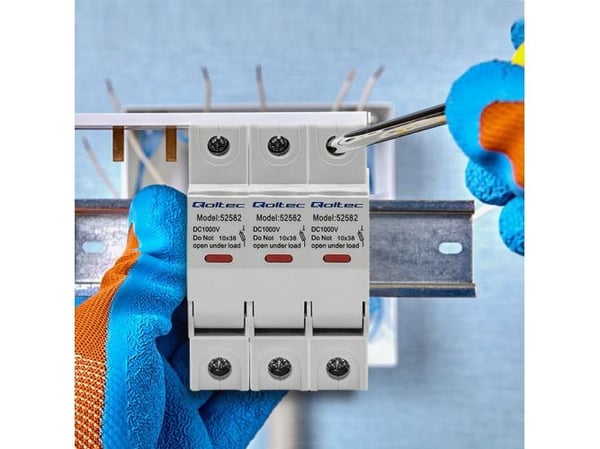 Qoltec 52582, Automatsikring med støpt deksel, 1000 V