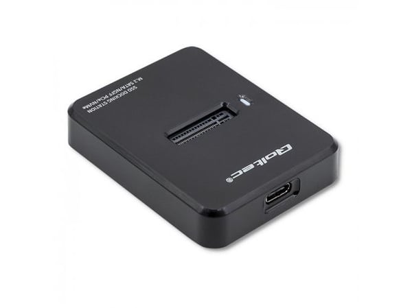 Qoltec - SSD telakointiasema - paikat: 1 - M.2 - M.2-kortti (PCIe NVMe &amp; SATA) - USB 3.1 (Gen 2) - musta