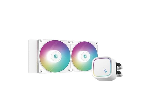 Deepcool LE520 WH - Processorkylare - Elementstorlek: 240 mm - (för: LGA1155, LGA1150, LGA1151, AM4, LGA1200, LGA1700, AM5) - koppar - 120 mm - vit