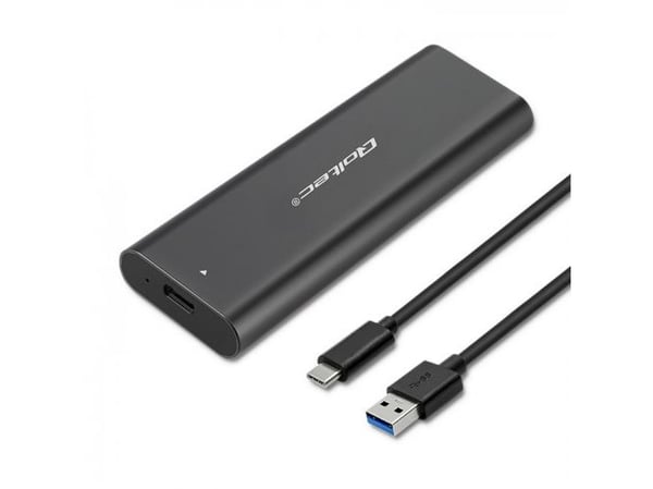 Qoltec-kotelo | asemapaikka M.2 SATA SSD -asemalle | NGFF | USB type C