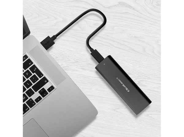 Qoltec-kotelo | asemapaikkaM.2 SATA SSD | NVME | USB type C