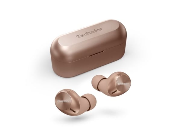Technics EAH-AZ40M2 - True wireless-hodetelefoner med mikrofon - i øret - Bluetooth - aktiv støydemping - rosagull