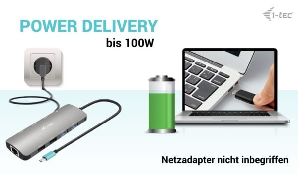 i-Tec Nano Dock - Dokkingstasjon - for bærbar, bærbar - USB4 / Thunderbolt 4 - 2 x HDMI - 1GbE