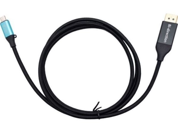 i-Tec - Adapterkabel - USB-C (hann) til DisplayPort (hann) - USB4 / Thunderbolt 3 / Thunderbolt 4 - 1.5 m - 8K 30Hz støtte