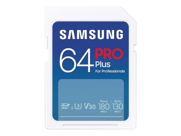 Samsung MB-SD64S/EU 64GB SD Class 3 UHS-I 180MB/s 130MB/s