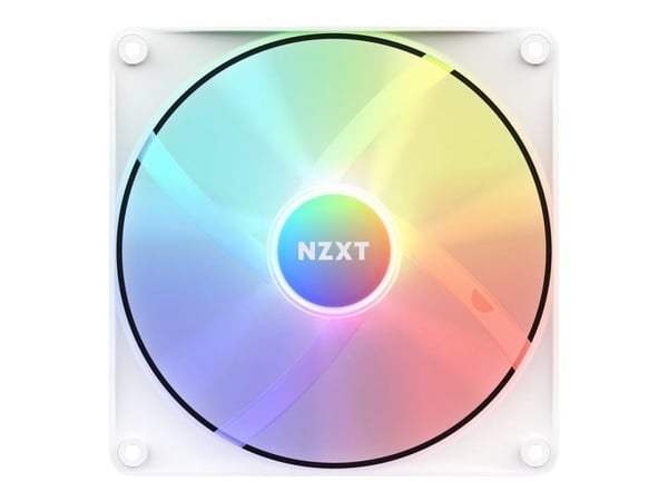 NZXT F Series F140 RGB - Kabinettvifte - 140 mm - matt hvit