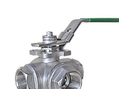 EGO 1.1/4' 2057LB 3-Vejs - Kugleventil Aisi 316