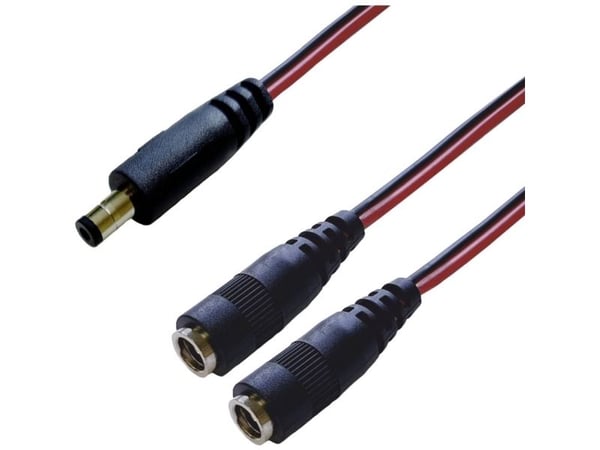BKL Elektroniikka #####DC-jakotukki Pienjänniteliitin - DC-kytkentä 5,5 mm 2,5 mm 0,30 m 1 kpl Single