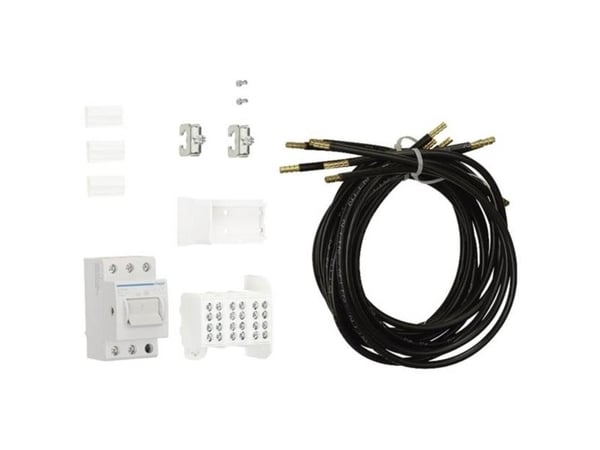 Hager ZY02PV #####Varustepaketti Musta 3-napainen musta