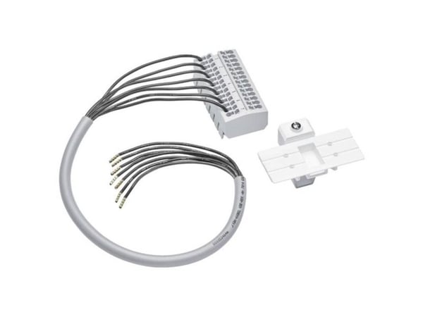 Hager ZY12ST #####Bestückungspaket Brun, Blå 7-polet