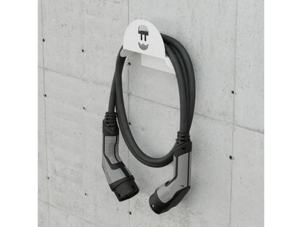 Wallbox - Kabelholder for charging cable - hvit