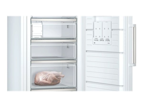 Siemens iQ500 GS58NAWCV, 366 L, 26 kg/24h, SN-T, No Frost -järjestelmä, C, Valkoinen