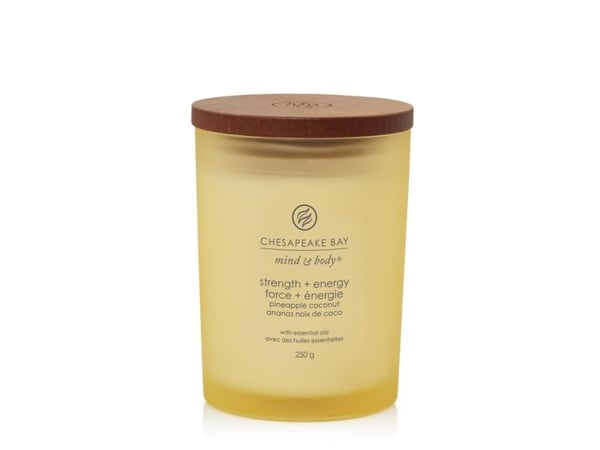 Duftlysglass medium Styrke og energi 250 g