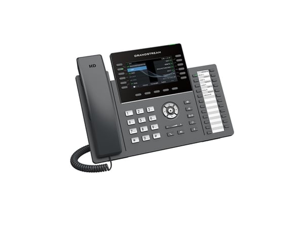 Grandstream GRP2636 - VoIP-telefon - IEEE 802.11a/b/g/n/ac (Wi-Fi) / Bluetooth - 5-veis anropskapasitet - SIP, RTCP, RTP, SRTP - 12 linjer