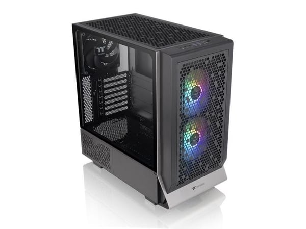 THERMALTAKE Ceres 300 TG ARGB Mid Tower -kotelon sivuikkuna musta