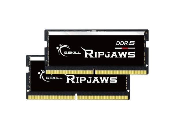 G.Skill Ripjaws - DDR5 - sett - 64 GB: 2 x 32 GB - SO DIMM 262-pin - 5600 MT/s / PC5-44800 - CL40 - 1.10 V