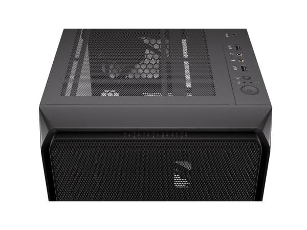 Endorfy Arx 500 Air - PC-hölje - ATX - genomskinlig sidopanel (härdat glas) - ingen strömförsörjning (ATX) - svart - USB/ljud