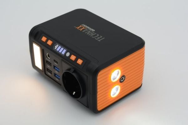 Technaxx TX-205, Lithium-Ion (Li-Ion), 20000 mAh, DC, Solar, USB, 74 Wh, Quick Charge 3.0, 120 W
