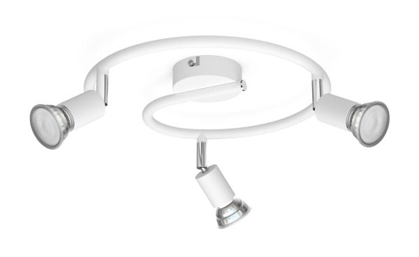 Philips Limbali-spotlys til tak/vegg, 3 stk., Innsunket spotlight, GU10, 3 ampuller, LED, 220-240 V, Hvit