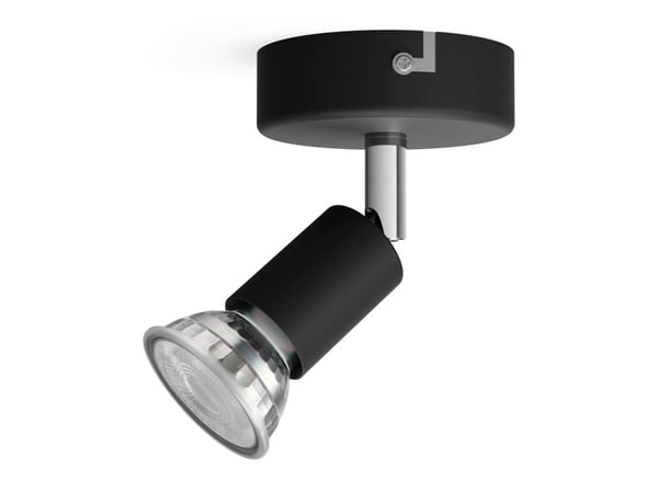 Philips Limbali-spotlys til tak/vegg, Overflateegnet, GU10, 1 ampuller, LED, 220-240 V, Svart