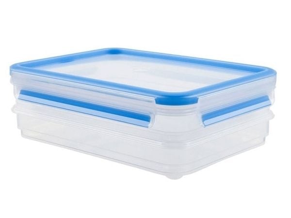 EMSA 508556, Beholder, firkant, 1 l, Gjennomsiktig, Polypropylen (PP), Termoplastisk elastomer (TPE), Polypropylen (PP)/termoplastisk elastomer (TPE)