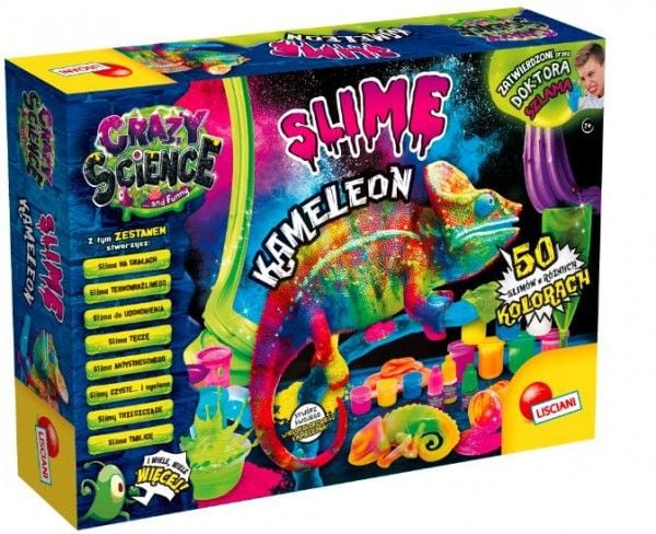 Lisciani Crazy Science Slime kameleontti tiedesarja