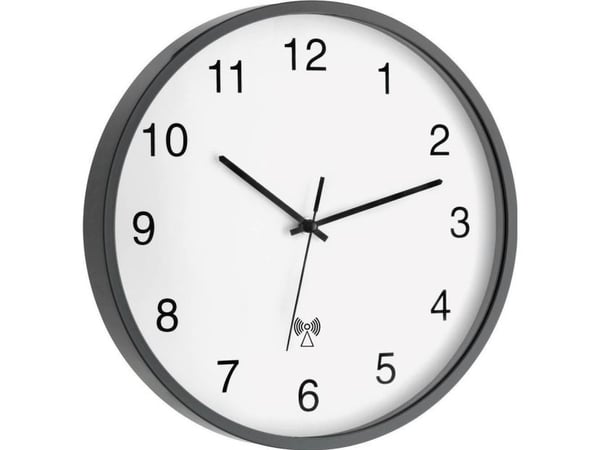 TFA-Dostmann 60.3511.10, Vegg, Rund, Grå, Hvit, Plast, Glass, Klassisk