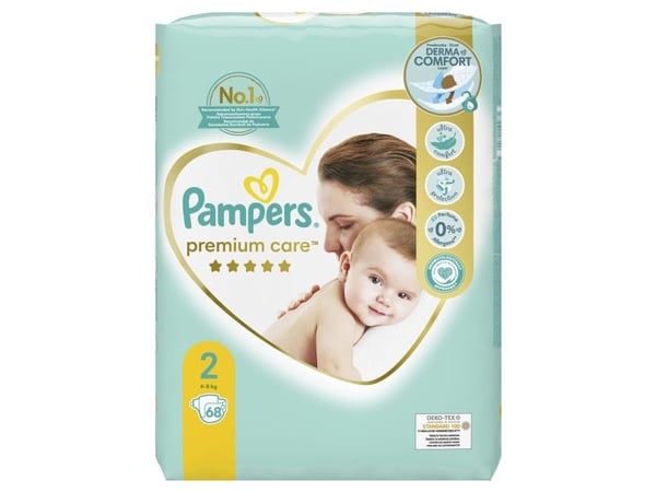 Sauskelnės Pampers Premium Care Value Pack, 2 dydis, 68 vnt.
