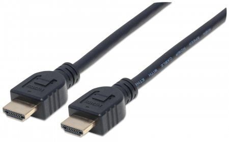 Manhattan 353922, 1 m, HDMI Type A (Standard), HDMI Type A (Standard), 3D, 18 Gbit/sek., Svart