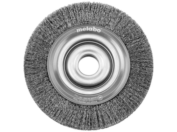Metabo 629070000, Slipebørste, Metall, Maling, Rustfritt stål, Grå, Rund, 2 cm, 15 cm