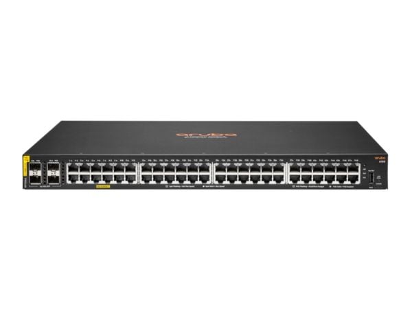 HPE Aruba Networking CX 6100 48G Class4 PoE 4SFP+ 740W Switch - Switch - L3 - Administrerad - 48 x 10/100/1000 (PoE+) + 4 x 1 gigabit/10 gigabit SF...