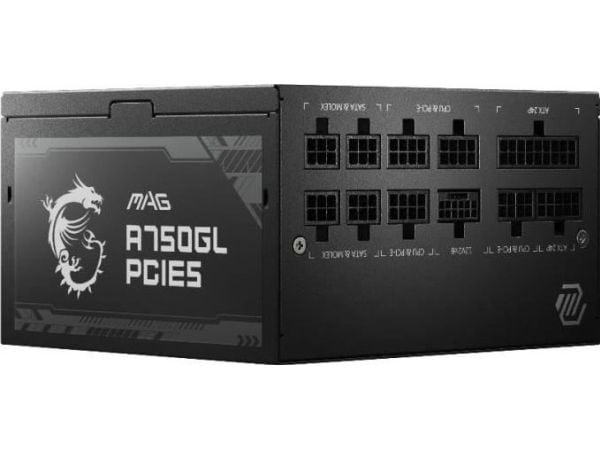 MSI MAG A750GL PCIE5 - Strømforsyning (intern) - ATX12V 3.0/ EPS12V - 80 PLUS Gold - AC 100-240 V - 750 watt - aktiv PFC